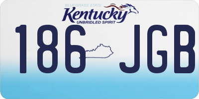 KY license plate 186JGB
