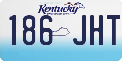 KY license plate 186JHT