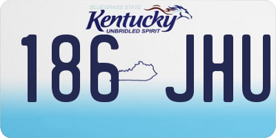 KY license plate 186JHU