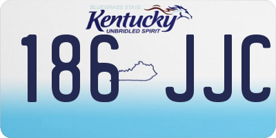 KY license plate 186JJC
