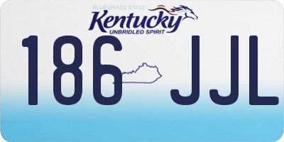 KY license plate 186JJL