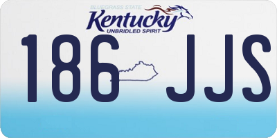 KY license plate 186JJS
