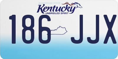 KY license plate 186JJX