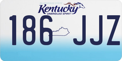 KY license plate 186JJZ