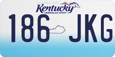KY license plate 186JKG