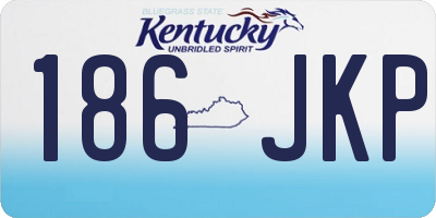 KY license plate 186JKP