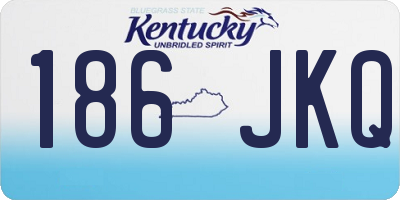 KY license plate 186JKQ