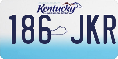 KY license plate 186JKR