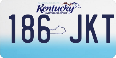 KY license plate 186JKT