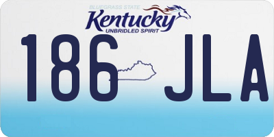 KY license plate 186JLA