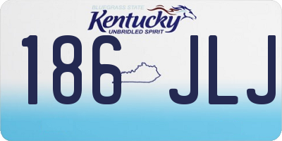 KY license plate 186JLJ