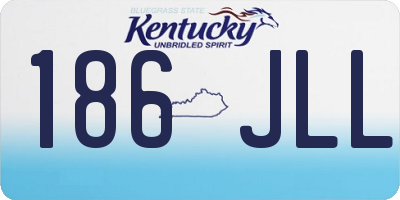 KY license plate 186JLL
