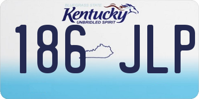 KY license plate 186JLP