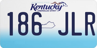 KY license plate 186JLR