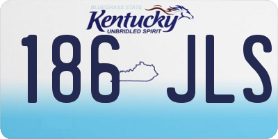 KY license plate 186JLS
