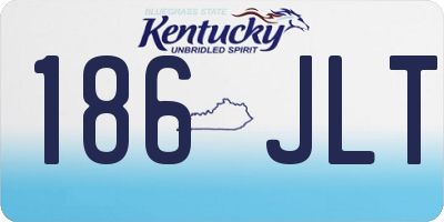 KY license plate 186JLT