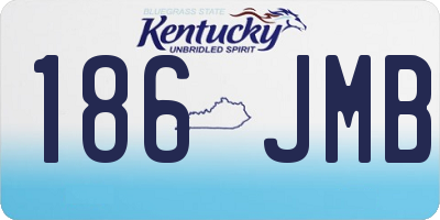 KY license plate 186JMB