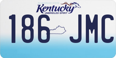 KY license plate 186JMC