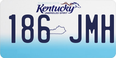 KY license plate 186JMH