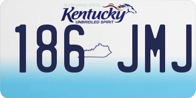 KY license plate 186JMJ