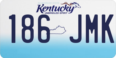 KY license plate 186JMK