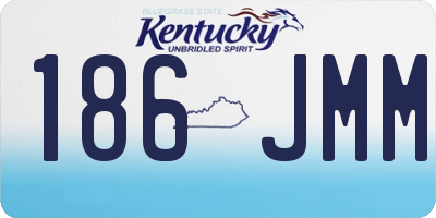 KY license plate 186JMM