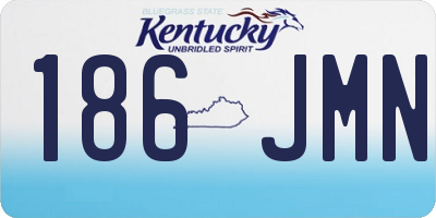 KY license plate 186JMN