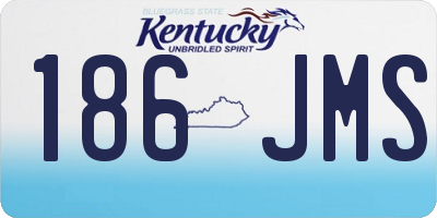 KY license plate 186JMS
