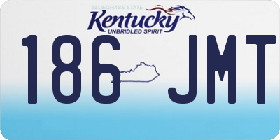 KY license plate 186JMT