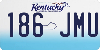 KY license plate 186JMU