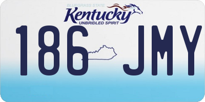 KY license plate 186JMY