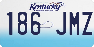 KY license plate 186JMZ