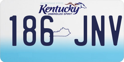 KY license plate 186JNV