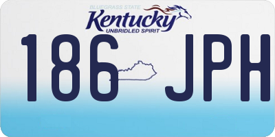KY license plate 186JPH