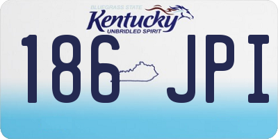 KY license plate 186JPI