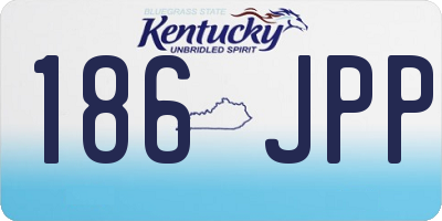 KY license plate 186JPP