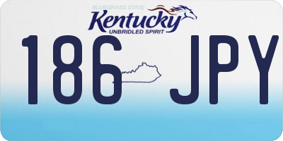 KY license plate 186JPY