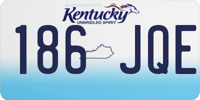 KY license plate 186JQE