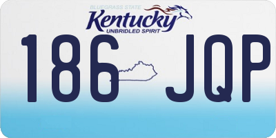 KY license plate 186JQP