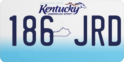 KY license plate 186JRD
