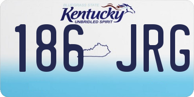 KY license plate 186JRG