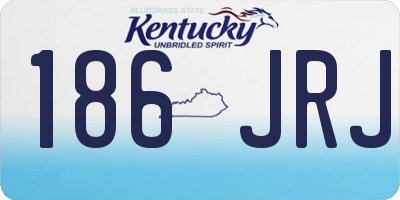 KY license plate 186JRJ