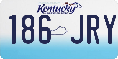 KY license plate 186JRY