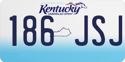 KY license plate 186JSJ