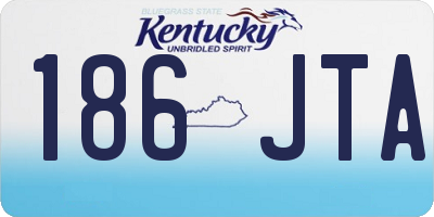 KY license plate 186JTA