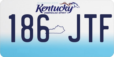 KY license plate 186JTF