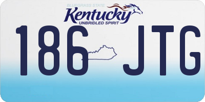KY license plate 186JTG