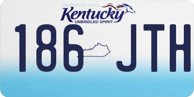KY license plate 186JTH