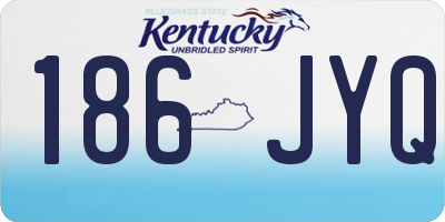 KY license plate 186JYQ