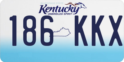KY license plate 186KKX